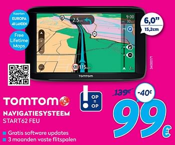 Promoties Tomtom navigatiesysteem start62 feu - TomTom - Geldig van 03/01/2021 tot 31/01/2021 bij Krefel