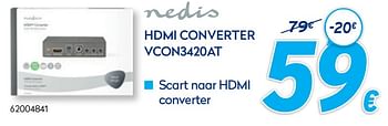 Promoties Nedis hdmi converter vcon3420at - Nedis - Geldig van 03/01/2021 tot 31/01/2021 bij Krefel