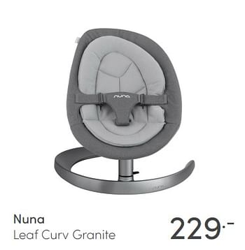 Promoties Nuna leaf curv granite - Nuna - Geldig van 03/01/2021 tot 09/01/2021 bij Baby & Tiener Megastore