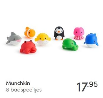 Promoties Munchkin 8 badspeeltjes - Munchkin - Geldig van 03/01/2021 tot 09/01/2021 bij Baby & Tiener Megastore