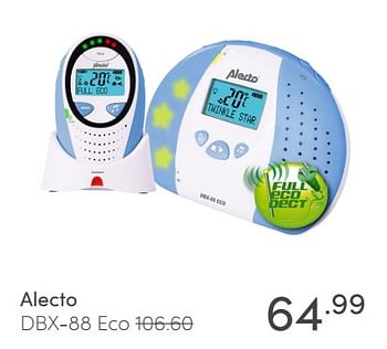 Promoties Alecto dbx-88 eco - Alecto - Geldig van 03/01/2021 tot 09/01/2021 bij Baby & Tiener Megastore