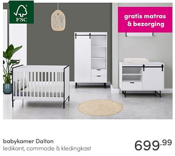 Promoties Babykamer dalton - Huismerk - Baby & Tiener Megastore - Geldig van 03/01/2021 tot 09/01/2021 bij Baby & Tiener Megastore