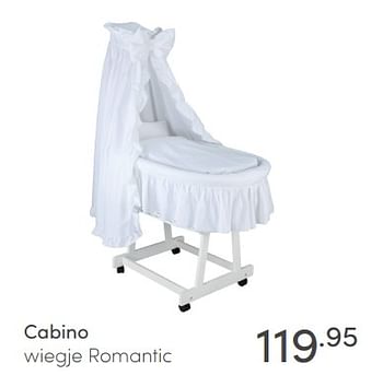 Promoties Cabino wiegje romantic - Cabino - Geldig van 03/01/2021 tot 09/01/2021 bij Baby & Tiener Megastore