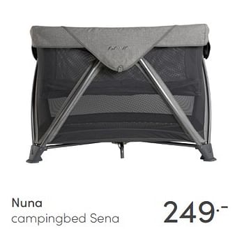 Promoties Nuna campingbed sena - Nuna - Geldig van 03/01/2021 tot 09/01/2021 bij Baby & Tiener Megastore