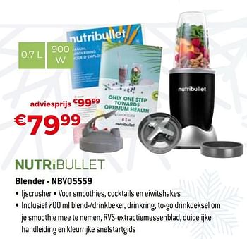 Promoties Nutribullet blender - nbv05559 - NUTRIBULLET - Geldig van 04/01/2021 tot 31/01/2021 bij Exellent