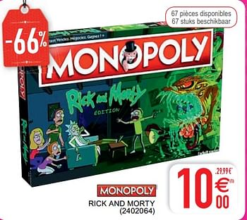 Promoties Rick and morty - Hasbro - Geldig van 05/01/2021 tot 31/01/2021 bij Cora