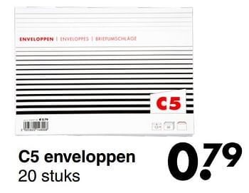 Promoties C5 enveloppen - Huismerk - Wibra - Geldig van 04/01/2021 tot 31/01/2021 bij Wibra
