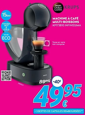 Promotions Krups machine à café multi-boissons kp173b10 - Krups - Valide de 03/01/2021 à 31/01/2021 chez Krefel