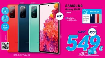 Promotions Samsung galaxy s20fe - Samsung - Valide de 03/01/2021 à 31/01/2021 chez Krefel