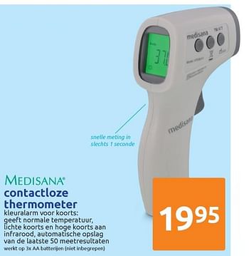 Ewell piek Kind Medisana Medisana contactloze thermometer - Promotie bij Action
