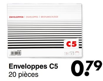 Promotions Enveloppes c5 - Produit maison - Wibra - Valide de 04/01/2021 à 31/01/2021 chez Wibra