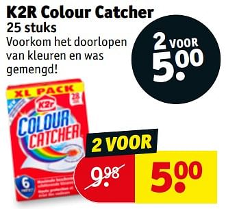 Promotions K2r colour catcher - K2r - Valide de 05/01/2021 à 17/01/2021 chez Kruidvat