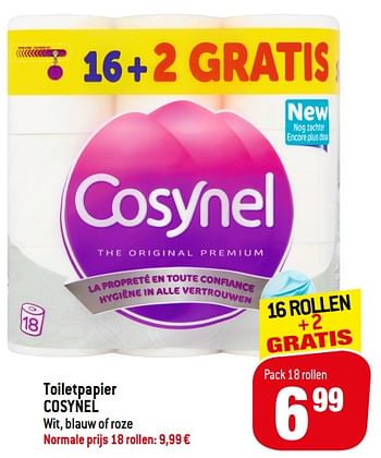 Promotions Toiletpapier cosynel - Cosynel - Valide de 06/01/2021 à 12/04/2021 chez Match