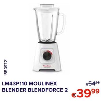 Promoties Lm43p110 moulinex blender blendforce 2 - Moulinex - Geldig van 01/01/2021 tot 31/01/2021 bij Euro Shop