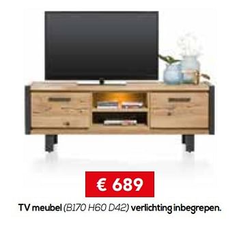 Promoties Tv meubel - Huismerk - Meubelen Crack - Geldig van 04/01/2021 tot 28/02/2021 bij Meubelen Crack