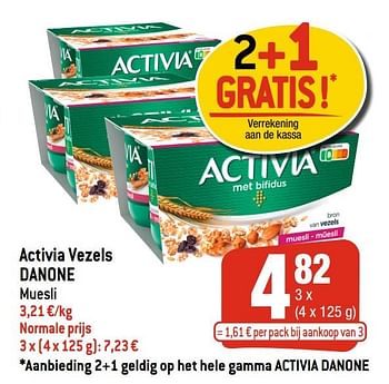 Promoties Activia vezels danone - Danone - Geldig van 06/01/2021 tot 12/04/2021 bij Smatch