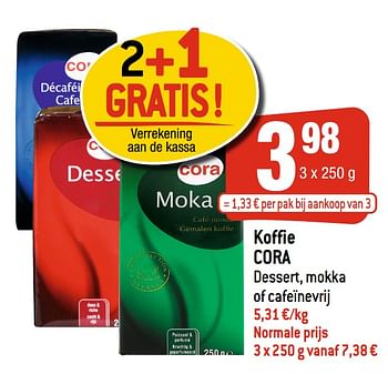 Promoties Koffie cora - Huismerk - Smatch - Geldig van 06/01/2021 tot 12/04/2021 bij Smatch