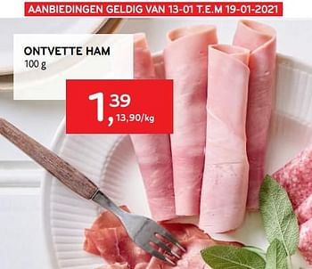 Promoties Ontvette ham - Huismerk - Alvo - Geldig van 13/01/2021 tot 19/01/2021 bij Alvo