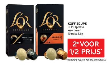 Promoties 2e voor 1-2 prijs koffiecups l`or espresso - Douwe Egberts - Geldig van 13/01/2021 tot 26/01/2021 bij Alvo
