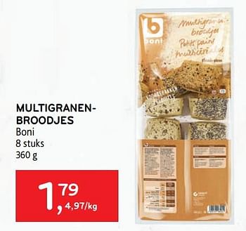 Promoties Multigranenbroodjes boni - Boni - Geldig van 13/01/2021 tot 26/01/2021 bij Alvo