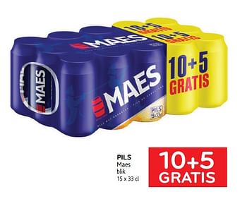 Promoties 10+5 gratis pils maes - Maes - Geldig van 13/01/2021 tot 26/01/2021 bij Alvo