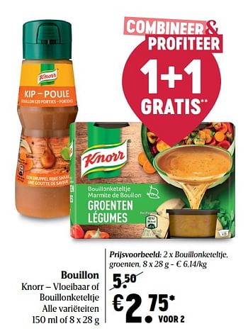 Promoties Bouillonketeltje groenten - Knorr - Geldig van 07/01/2021 tot 13/01/2021 bij Delhaize