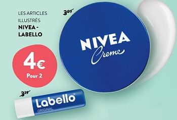Promotions Les articles illustrés nivea - labello - Nivea - Valide de 06/01/2021 à 26/01/2021 chez DI