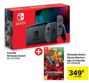 Promoties Console nintendo switch - Nintendo - Geldig van 06/01/2021 tot 18/01/2021 bij Carrefour
