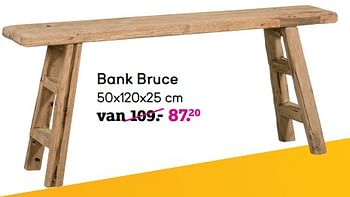 Promoties Bank bruce - Huismerk - Leen Bakker - Geldig van 04/01/2021 tot 31/01/2021 bij Leen Bakker
