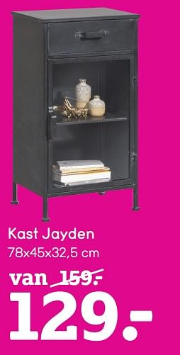 Promoties Kast jayden - Huismerk - Leen Bakker - Geldig van 04/01/2021 tot 31/01/2021 bij Leen Bakker