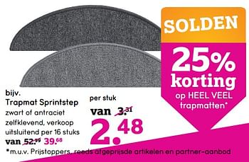 Promotions Trapmat sprintstep - Produit maison - Leen Bakker - Valide de 04/01/2021 à 31/01/2021 chez Leen Bakker