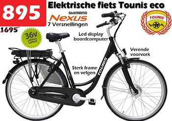 Promoties Elektrische fiets tounis eco - Tounis - Geldig van 24/12/2020 tot 15/01/2021 bij Itek