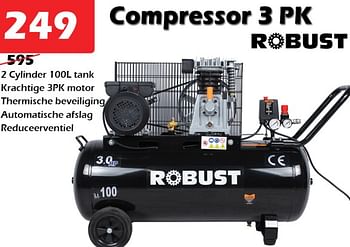 Promoties Robust compressor 3 pk - ROBUST - Geldig van 24/12/2020 tot 15/01/2021 bij Itek