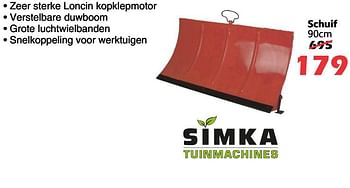 Promoties Schuif - Simka Tuinmachines - Geldig van 24/12/2020 tot 15/01/2021 bij Itek