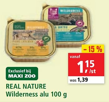 Promotions Real nature wilderness alu - Real Nature - Valide de 08/01/2021 à 20/01/2021 chez Maxi Zoo