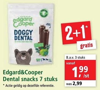 Promoties Edgard+cooper dental snacks - Edgard & Cooper - Geldig van 08/01/2021 tot 20/01/2021 bij Maxi Zoo