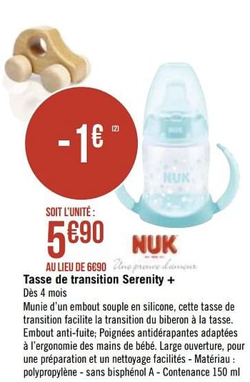 Promotion Geant Casino Tasse De Transition Serenity Nuk Bebe Et Grossesse Valide Jusqua 4 Promobutler