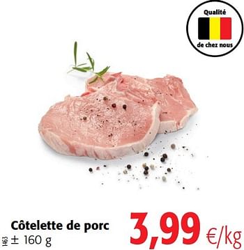 Promoties Côtelette de porc - Huismerk - Colruyt - Geldig van 04/01/2021 tot 12/01/2021 bij Colruyt