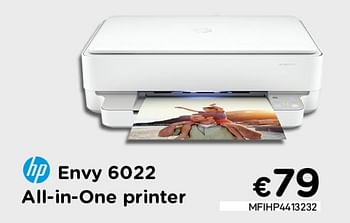 Promoties Hp envy 6022 all-in-one printer - HP - Geldig van 04/01/2021 tot 31/01/2021 bij Compudeals