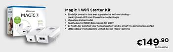 Promoties Devolo magic 1 wifi starter kit - Devolo - Geldig van 04/01/2021 tot 31/01/2021 bij Compudeals