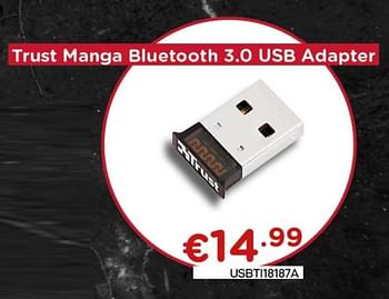 Promoties Trust manga bluetooth 3.0 usb adapter - Trust - Geldig van 04/01/2021 tot 31/01/2021 bij Compudeals