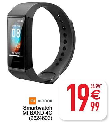 Promotions Xiaomi smartwatch mi band 4c - Xiaomi - Valide de 12/01/2021 à 25/01/2021 chez Cora