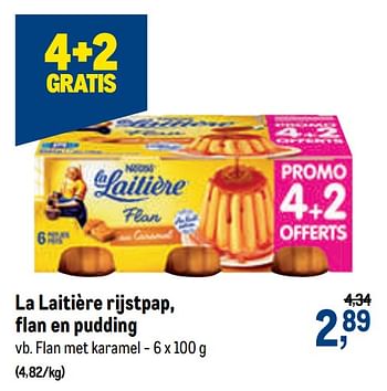 Promotions La laitière rijstpap, flan en pudding flan met karamel - Nestlé - Valide de 13/01/2021 à 26/01/2021 chez Makro