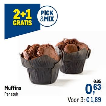 Promotions Muffins - Produit maison - Makro - Valide de 13/01/2021 à 26/01/2021 chez Makro