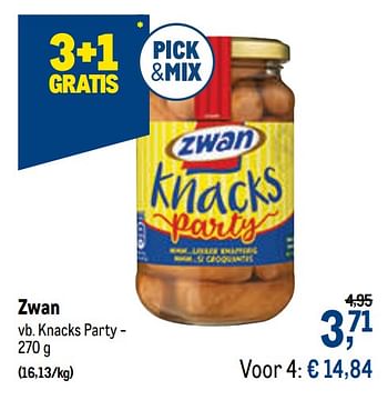 Promotions Zwan knacks party - Zwan - Valide de 13/01/2021 à 26/01/2021 chez Makro