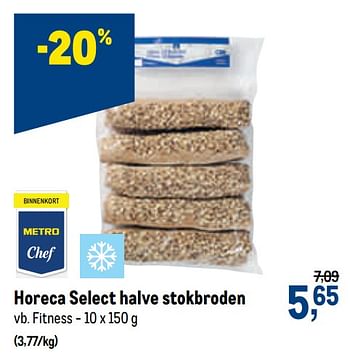 Promoties Horeca select halve stokbroden fitness - Huismerk - Makro - Geldig van 13/01/2021 tot 26/01/2021 bij Makro