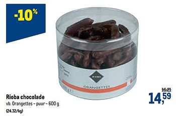 Promoties Rioba chocolade orangettes - Rioba - Geldig van 13/01/2021 tot 26/01/2021 bij Makro