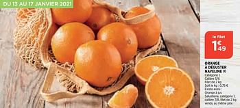 Promoties Orange à déguster naveline - Huismerk - Atac - Geldig van 13/01/2021 tot 18/01/2021 bij Atac