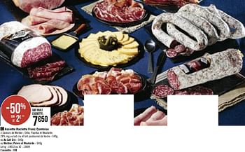 Promotions Assiette raclette franc comtoise - Produit Maison - Casino - Valide de 11/01/2021 à 24/01/2021 chez Super Casino