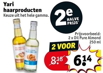 Promoties Oil pure almond - Yari - Geldig van 12/01/2021 tot 17/01/2021 bij Kruidvat
